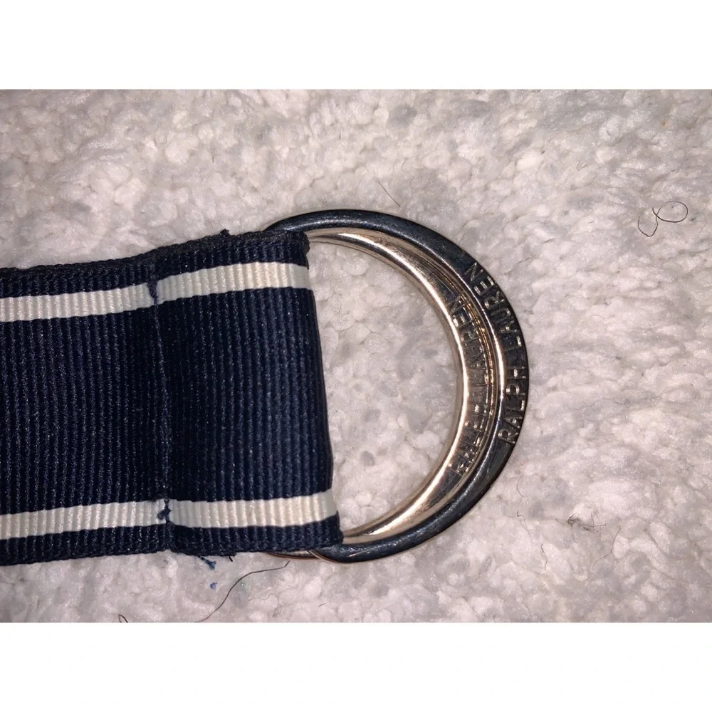Ralph Lauren Navy White Ribbon Belt